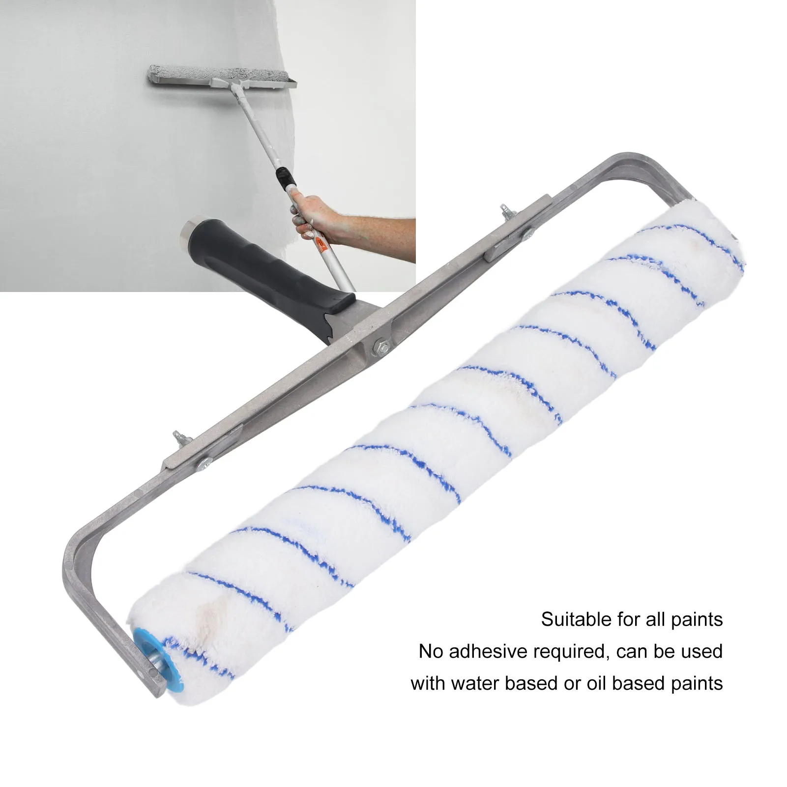 Painting Roller Paint Roller 18 Inch Width 1/2 Inch Fluff High Efficiency Wall Painting Rolling Brush for All Paints