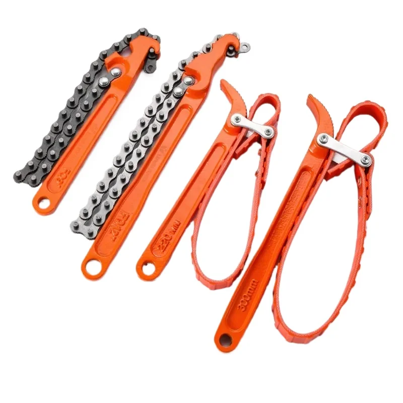 for Adjustable Repair Belt Wrench 12 Inch Machine Filter Belt Filter Wrench Chain Wrench
