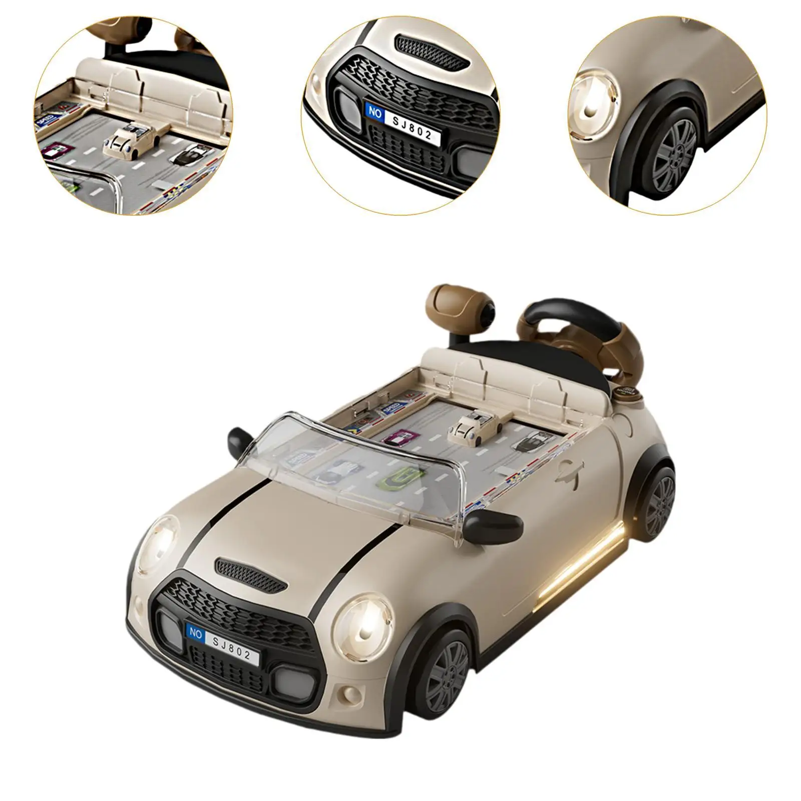 Simulation Steering Wheel Toy Controller with Sound for Kids Age 3+ Year Old