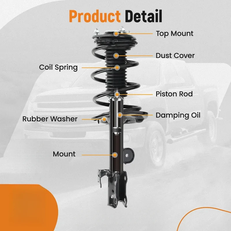 

Комплект из 2-х передних амортизаторов в сборе с пружинами для 2013-2018 2.5L