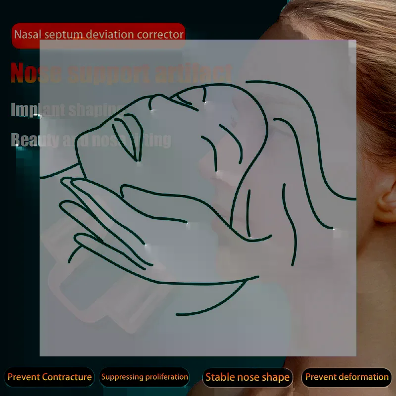 Postoperative Rhinoplasty Nostril Support Silicone Shaping Crooked Nose Correction Fixator Silica Gel Nose Clip Nasal Wing Beaut