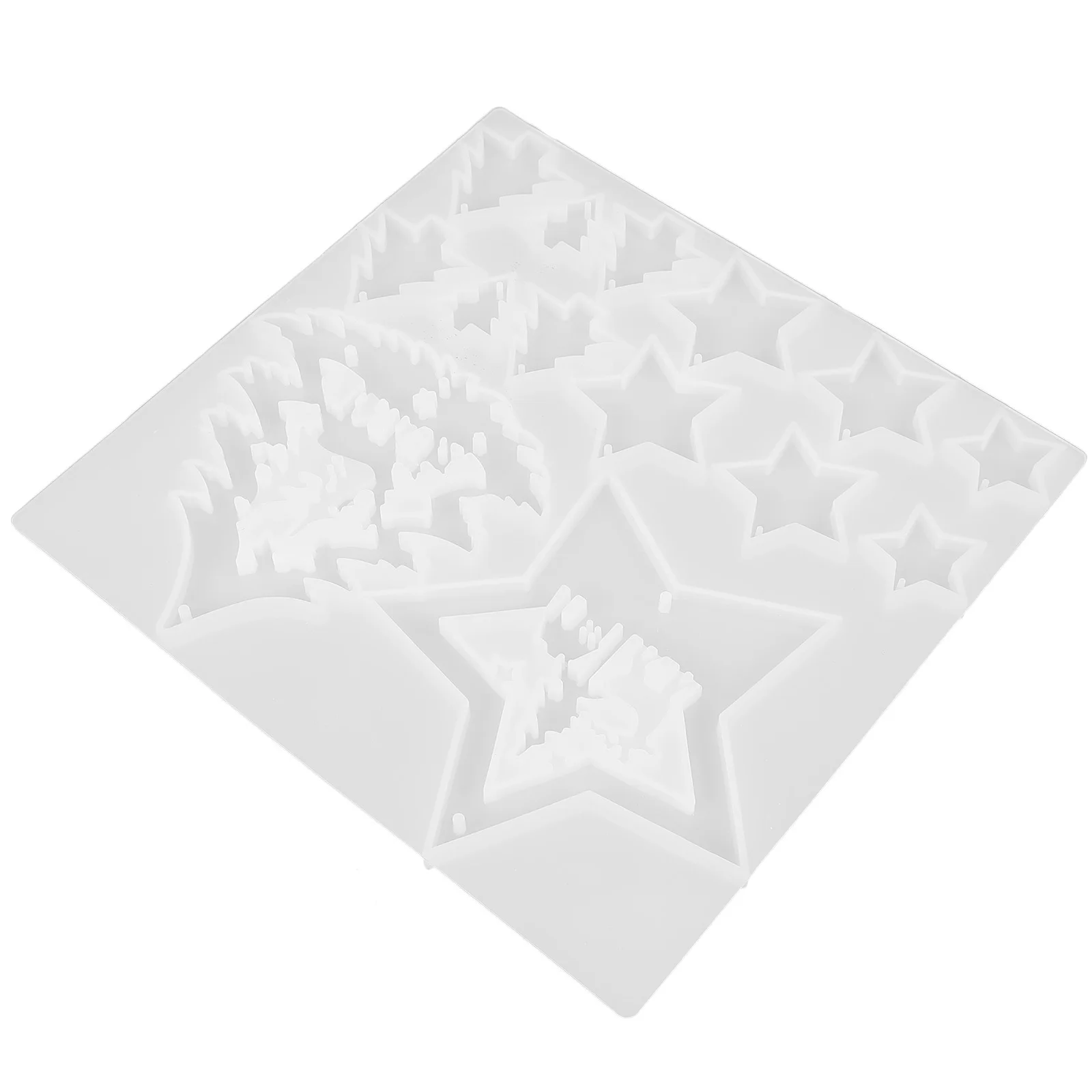 

DIY Xmas Tree Mold Set of 2 Silicone Star and Tree Craft Mold for Epoxy Resin Jewelry Decorations Reusable Flexible Molds