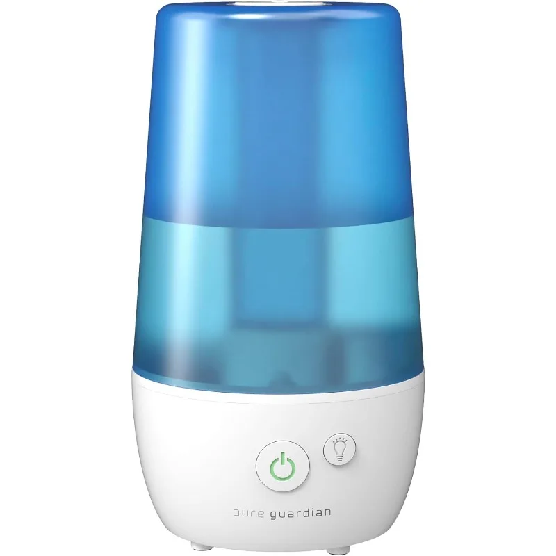 

Ultrasonic Cool Mist Humidifier, 1 Gal. Tank Capacity, 320 Sq. Ft. Coverage, Filter Free, Silver Clean Treated Tank