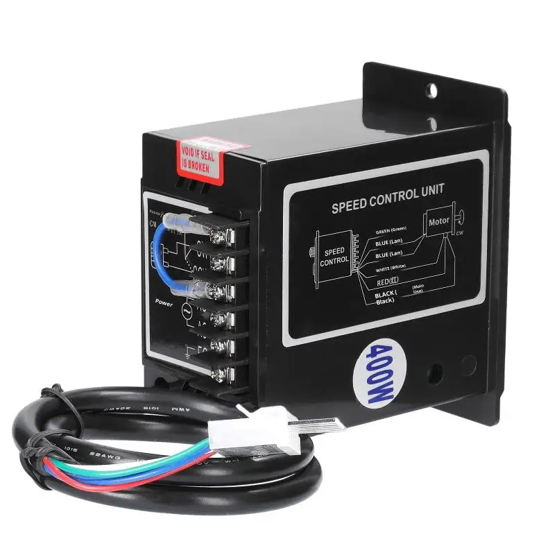 AC 220V Motor Speed Regulator with Dynamic Control, 50/60Hz, Forward and Reverse 400W AC Miniature Governor