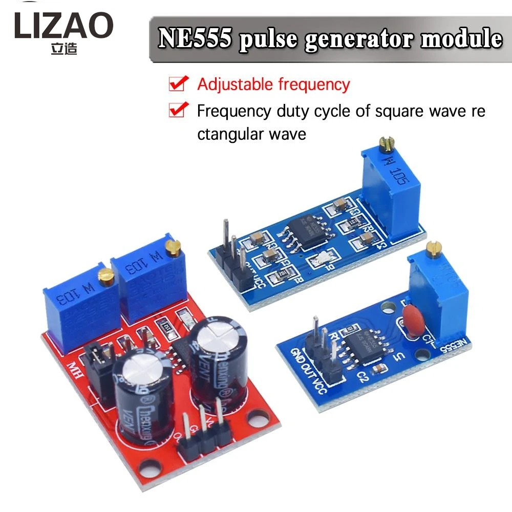 NE555 Waveform Generator Board, DC Adjustable Pulse Signal Module, High Precision Signal Controller for Stepper Motor Driving