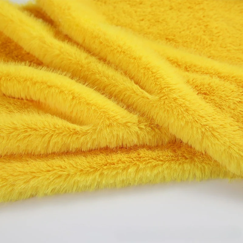 Imitation Rabbit Fur Plush Fabric Soft Short Plush for DIY Doll Costume Background Display Cloth - view 3