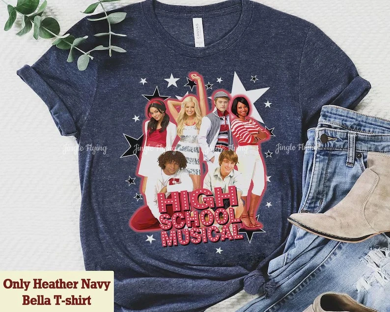 Musical The Series Vintage Group Shot Shirt East High School Tee