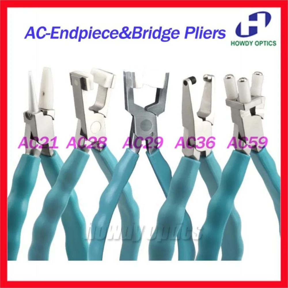 

Quality Glasses AC Endpiece Bridge Plier Anti Slip Rubber Handle Eyeglasses Plier AC21 AC28 AC29 AC36 AC59