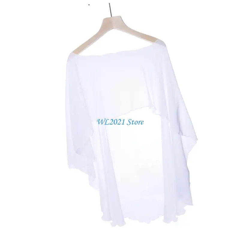 

G5GC Breathable Beach Shawl Bells Sleeves Sun Protective Stylish Cover Up for Daily