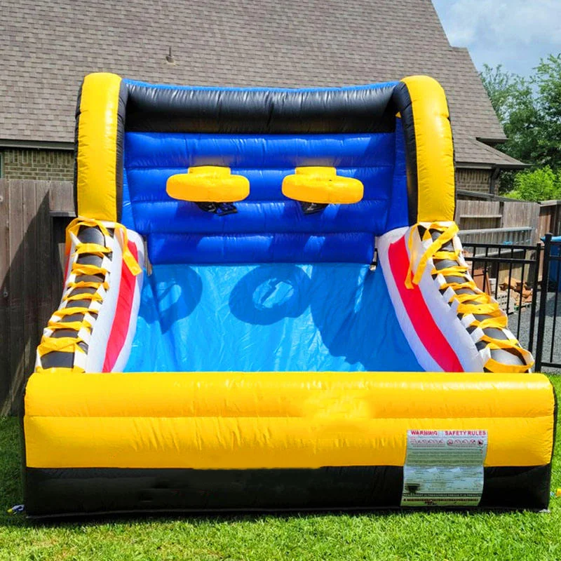 Divertente Parco Giochi Gonfiabile Portatile per Interni ed Esterni, Canestro da Basket Sensoriale per Bambini, Casa Rimbalzante per Feste