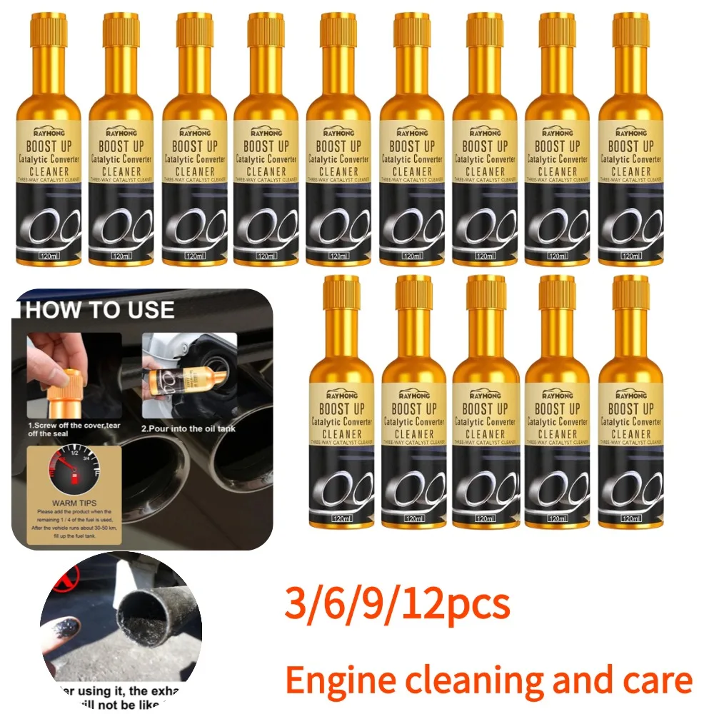 3-12Pcs Promotion Car Catalytic Converter Cleaners To Automobile Engine CSV Clean Accelerators Catalysts Easy Cleaner
