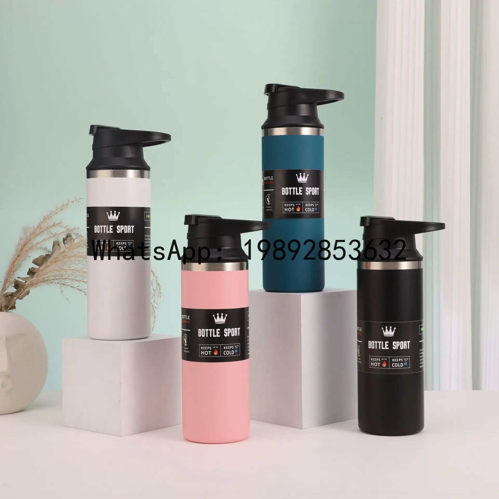 

Car cycling kettle 304 stainless steel satchelhiking kettle vacuum insulated cup cold outdoor sports water kettle