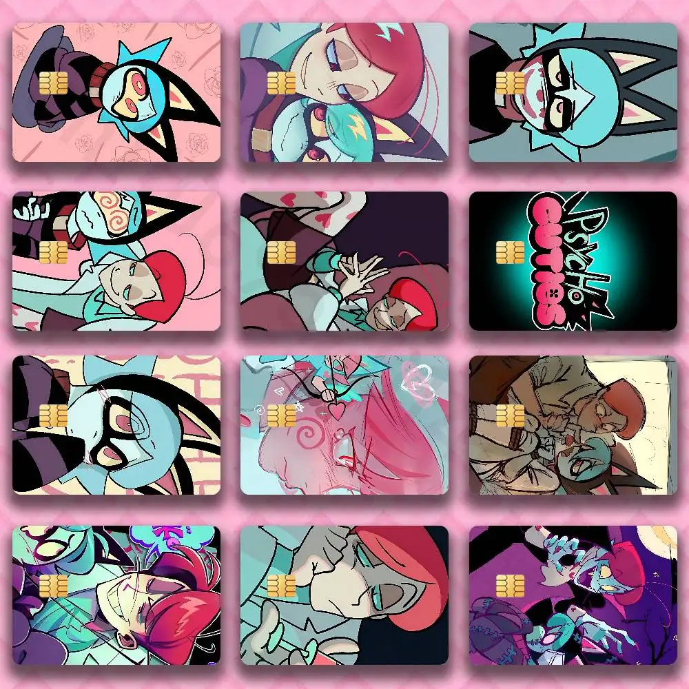 

P-PSYCHO CUTIES Credit Debit Bank Film Skin Sticker Front Cover