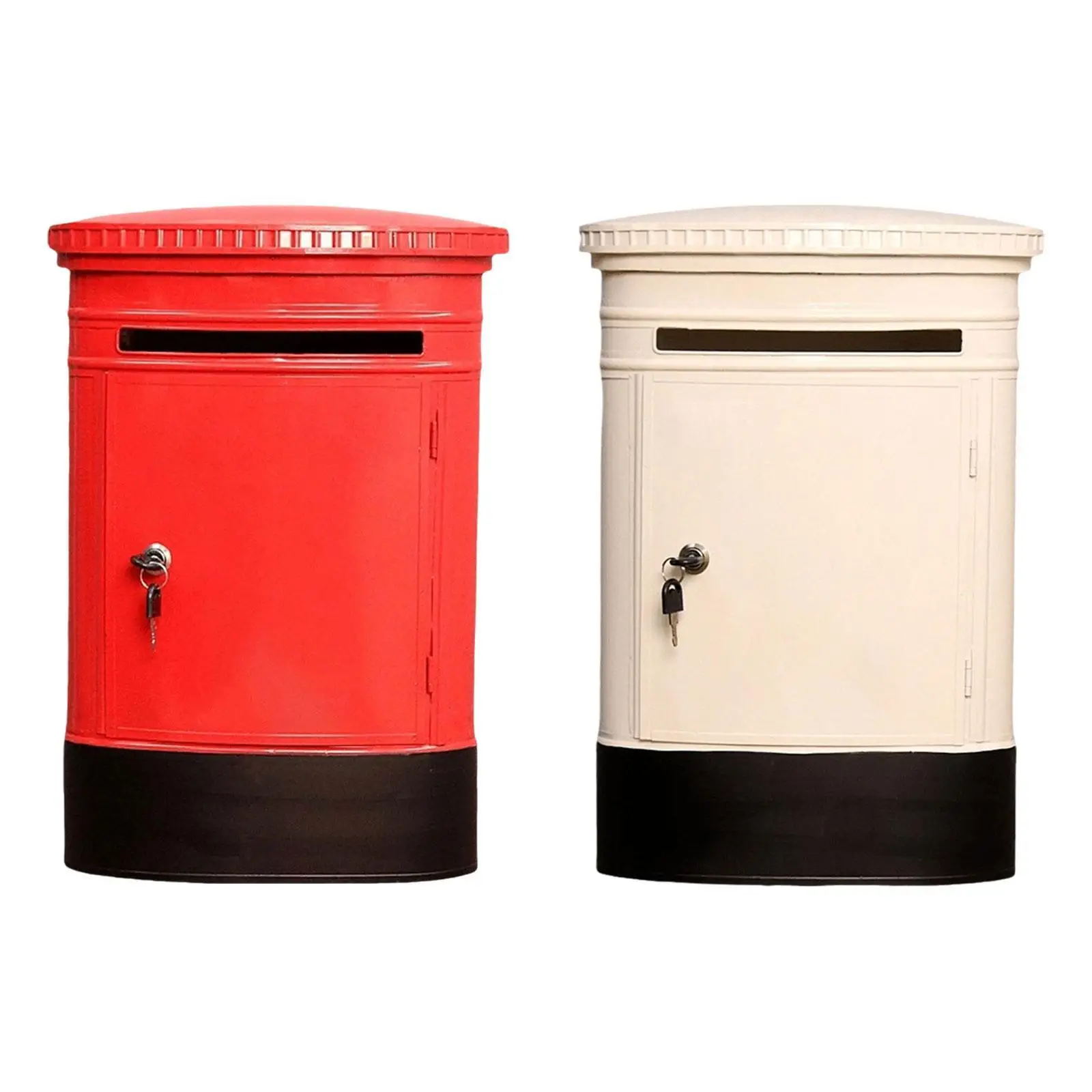 Wall Mounted Mailbox Suggestion Box with Lock Lockable Donation and Collection Key Drop Box for School Voting Fundraising Bar