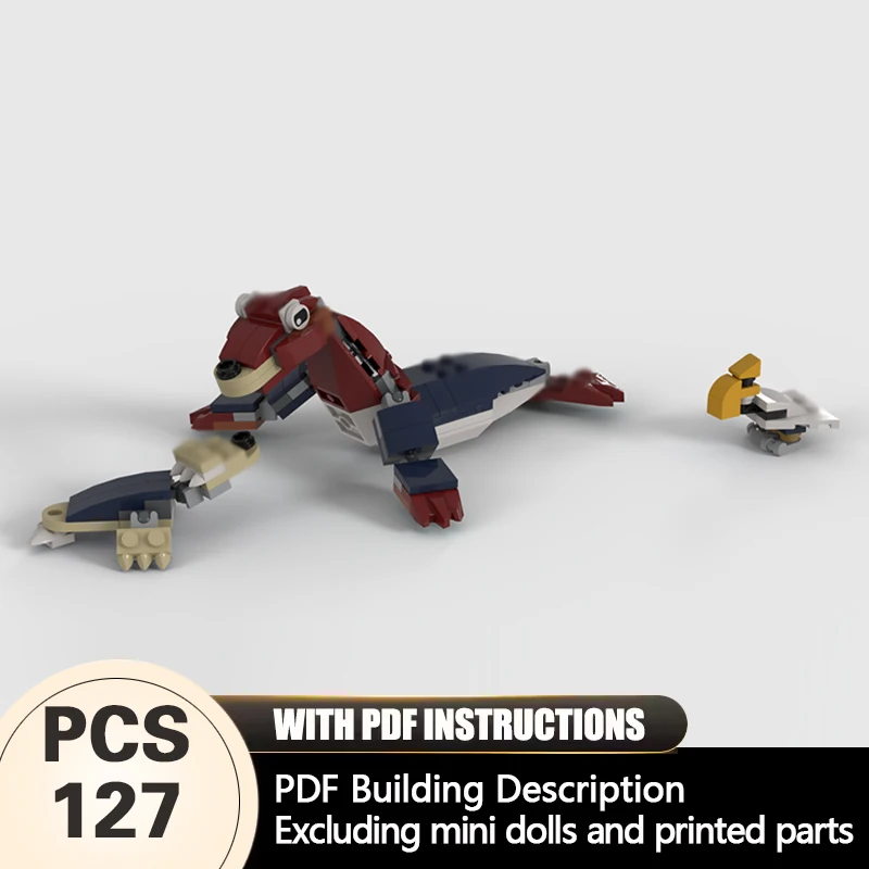 

Creators Animal Series Model MOC Building Bricks Sea Lion Modular Technology Gifts Holiday Assemble Children Toys Suit