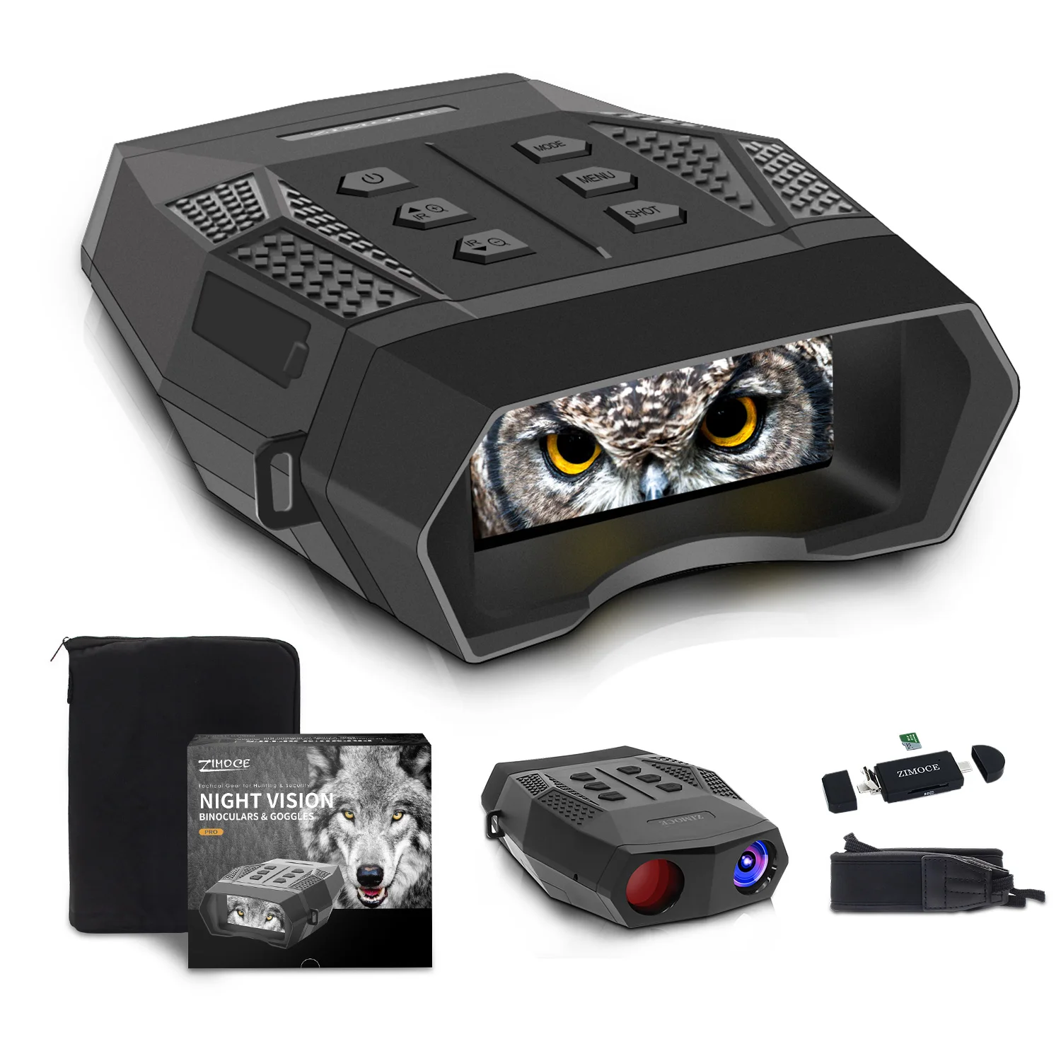 

1312ft/400M 4X Night Vision Binocular NV5000 HD NV Binoculars Upgrade Infrared Digital Hunting Telescope Video NV IR Camera