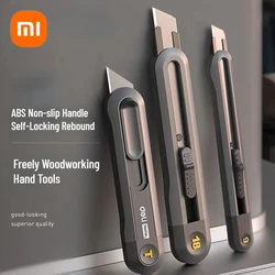 Xiaomi Deli 9mm Safety Knife SK2 Material T Shape Blade ABS Non-slip Handle Self-Locking Rebound Freely Woodworking Hand Tools