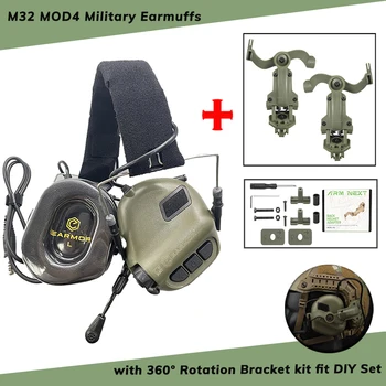 Earmor M32 Tactische Hoofdtelefoon Met 360 ° Rotatie Bracket Kit Geschikt Voor Het Fotograferen Van Ruisonderdrukking Hoofdtelefoons Tactische Bescherming Nieuw