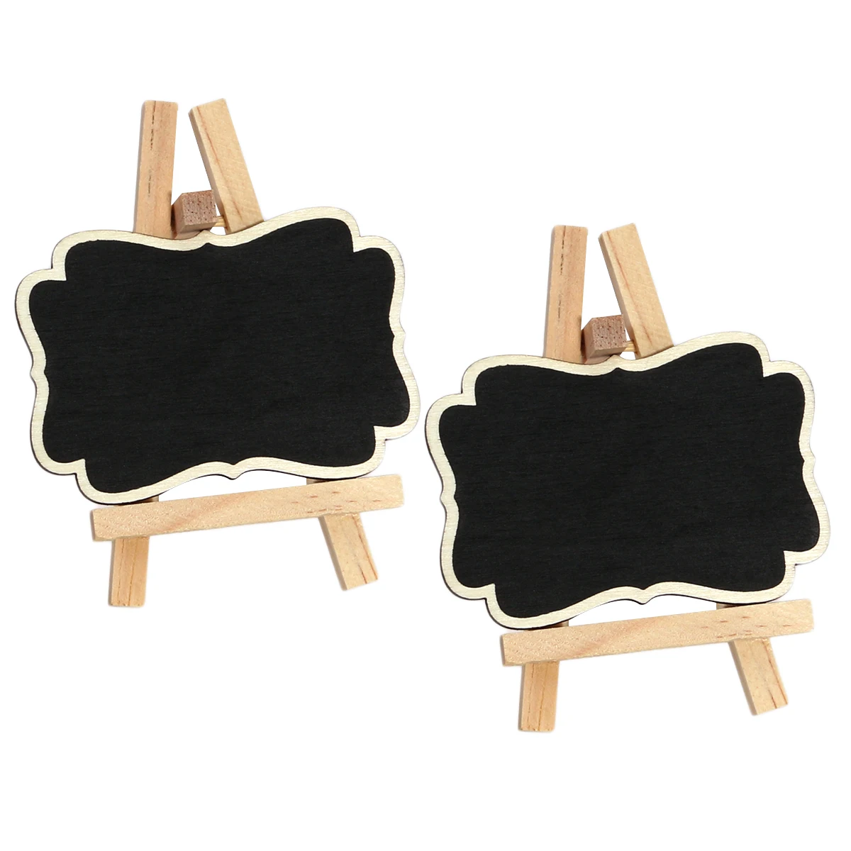 3Pcs Framed Chalkboard Mini Place Cards Lightweight Portable Use Chalk Marker for Seating Chart Party Desk Decor Easel