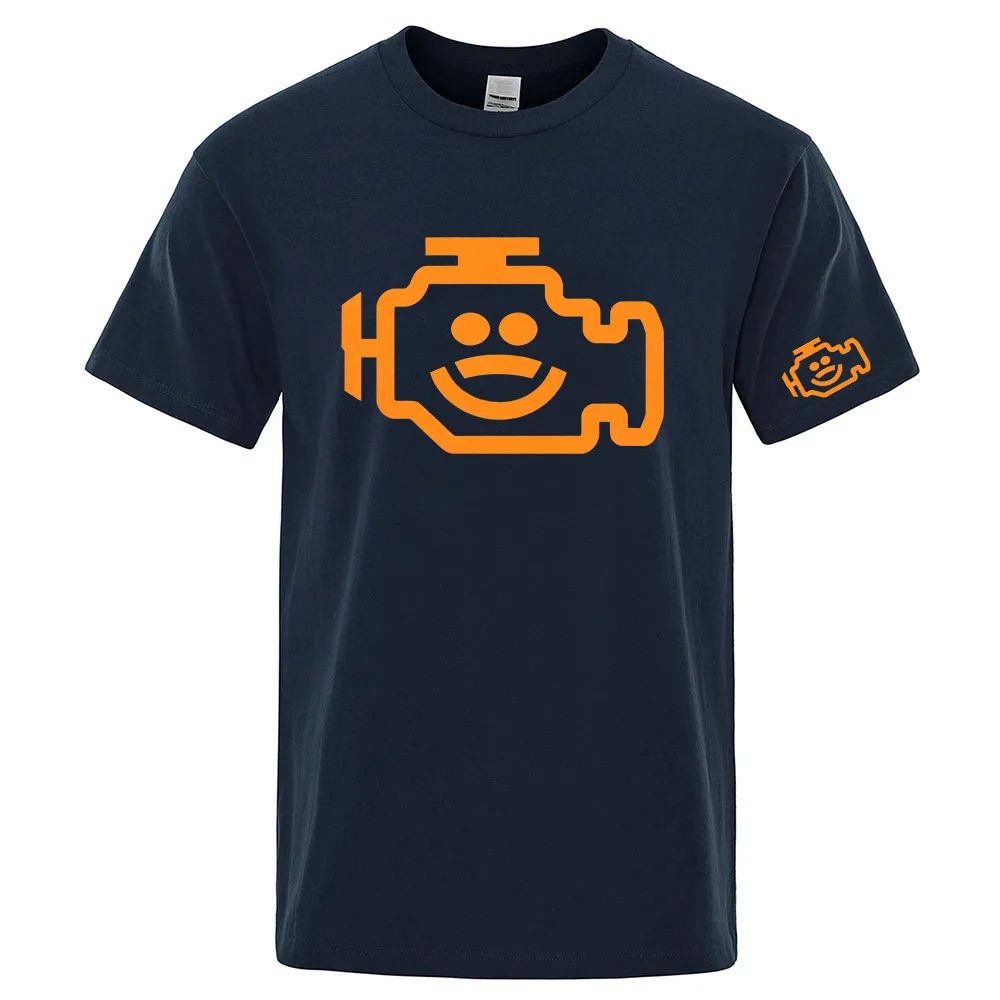 Mechanic Auto Repair Check Engine Funny Men's Casual Comfortable Polo Shirt Men's Solid Color High Quality Short Sleeve T-Shirt