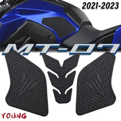 Fit For YAMAHA MT-07 mt07 mt 07 2021-2023 Motorcycle Non-slip Side Fuel Tank Stickers Waterproof Pad Rubber Sticker TANK PADS