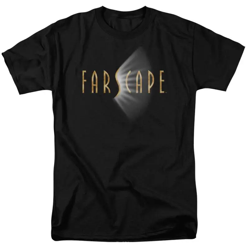

Farscape Logo T Shirt Licensed Sci Fi Alien TV Show Classic Adult New Black