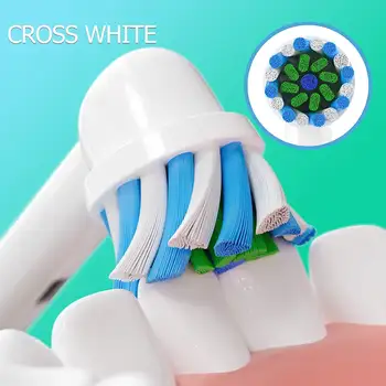 4 ks hlavice zubního kartáčku kompatibilní s elektrickým zubním kartáčkem Braun Oral-B, náhradní hlavice kartáčku pro Oral-B Vitality Pro 1000 2000 10 nejlepší prodej Hlavice zubního kartáčku Oral-B - №5