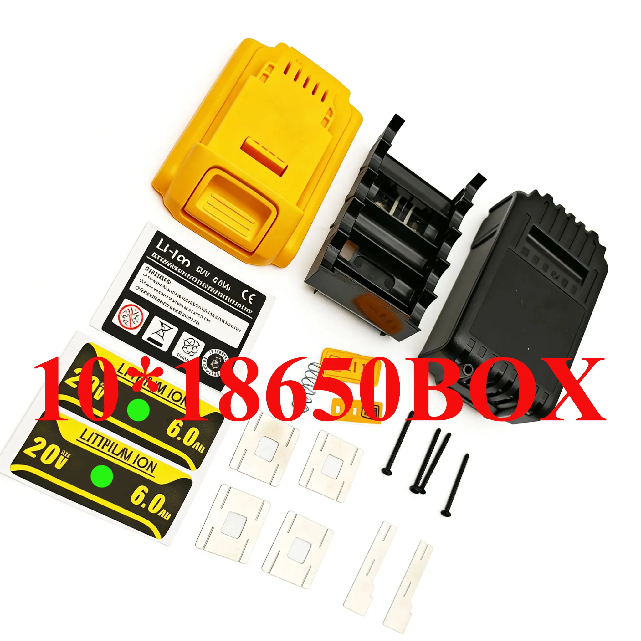 Battery Storage Box For DeWalt 20V Lithium Batteries Plastic Case Kit For XR 18V DCB183 DCB204 DCB205 DCB206 Shell Housing
