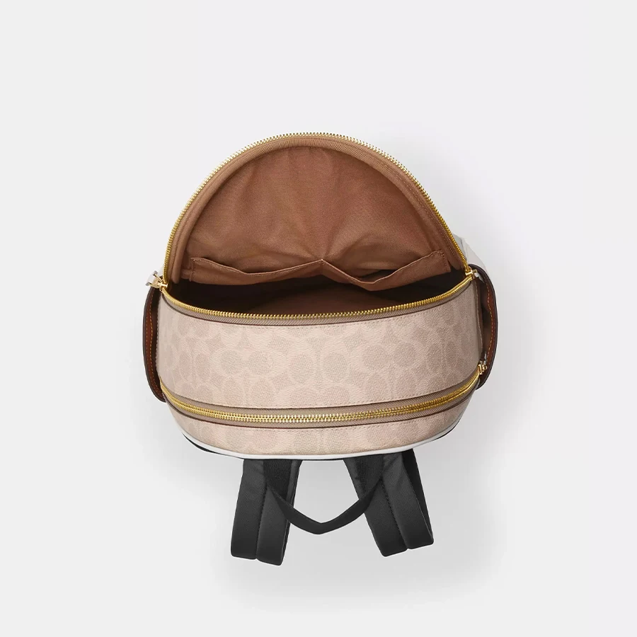 حقيبة ظهر نسائية من Court حقيبة ظهر عصرية للتنقل بسعة كبيرة، حقيبة ظهر مدرسية للسفر من القماش المميز، CZ176