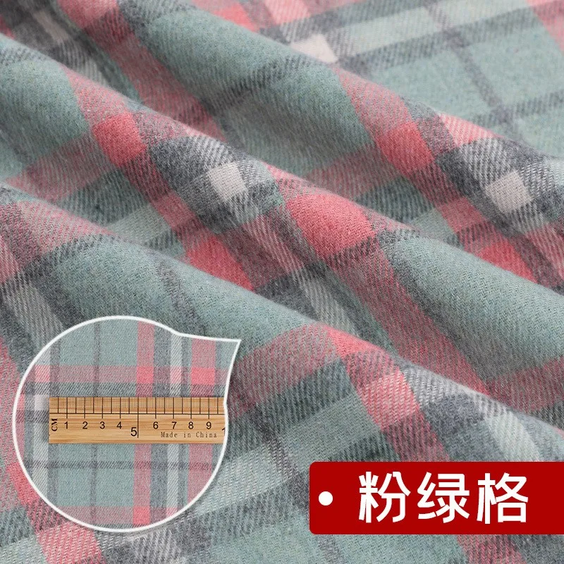Hochwertiger schottischer Karo-Baumwollstoff zum Nähen von Damenröcken für Herbst und Winter, Tartan-Designerstoff, halber Meter. – Detail 6