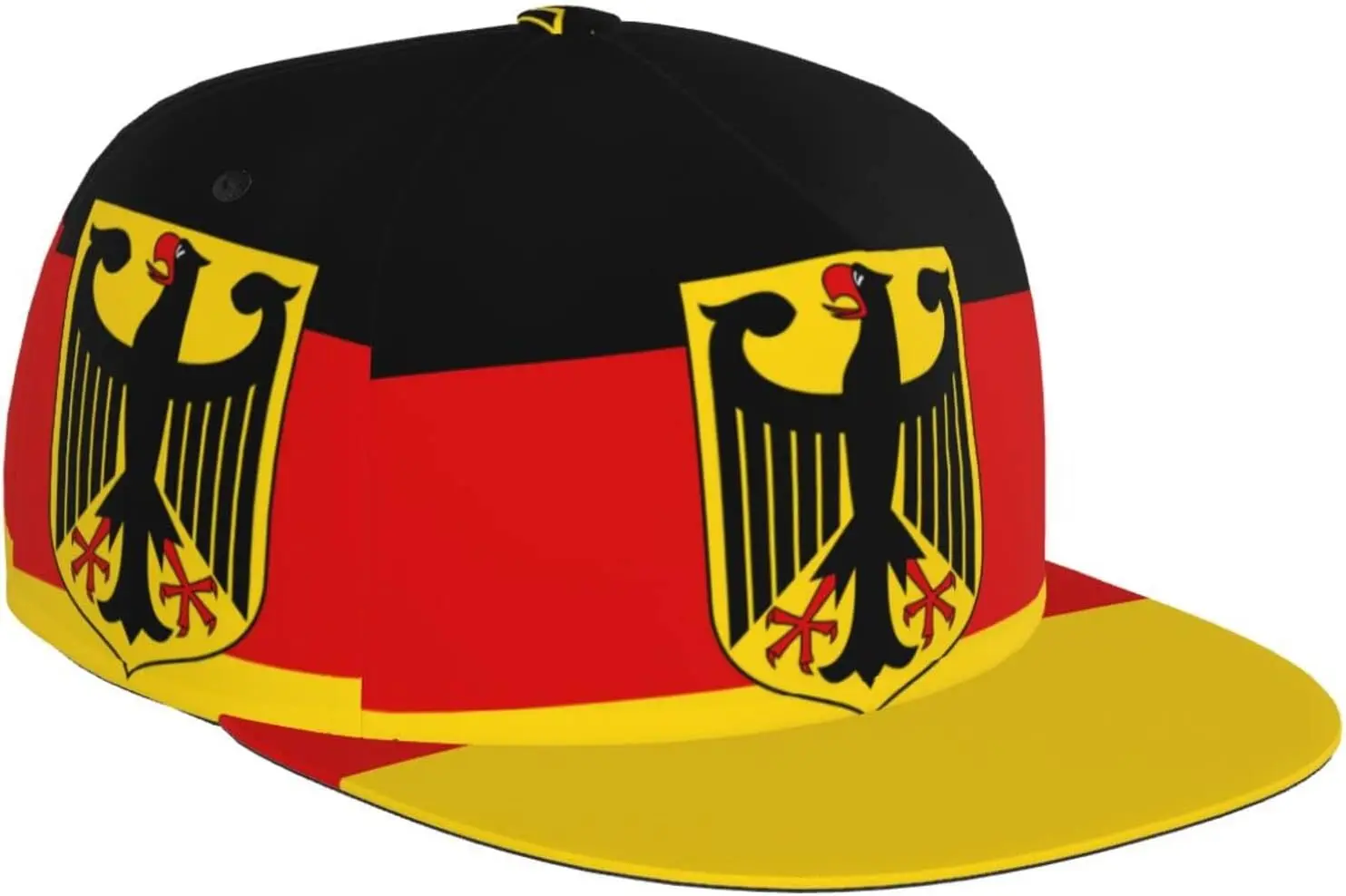 Germany Flag Baseball Cap Men Women Germany Hat Adjustable German Flag Printed Snapback Flat Bill Baseball Hat