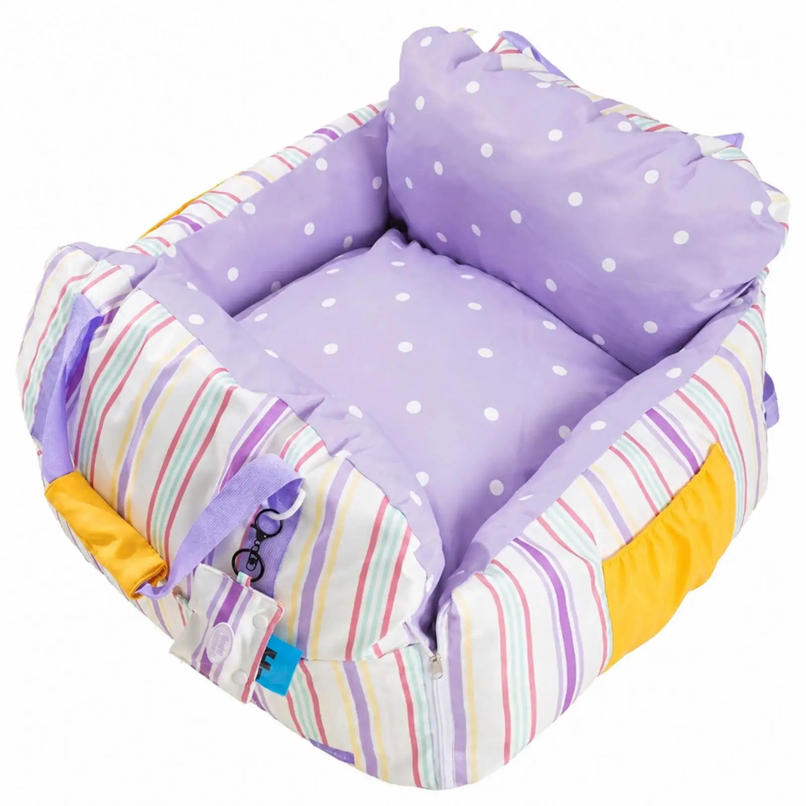 Travel Carrier Oxford Cloth Pet Car Seat Bed Zipper Opening Dog Transport Bag for City Trips