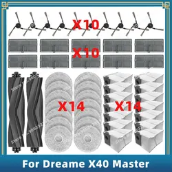 Compatible For ( Dreame X40 Master ) Replacement Parts Accessories Main Side Brush Hepa Filter Mop Cloth Dust Bag