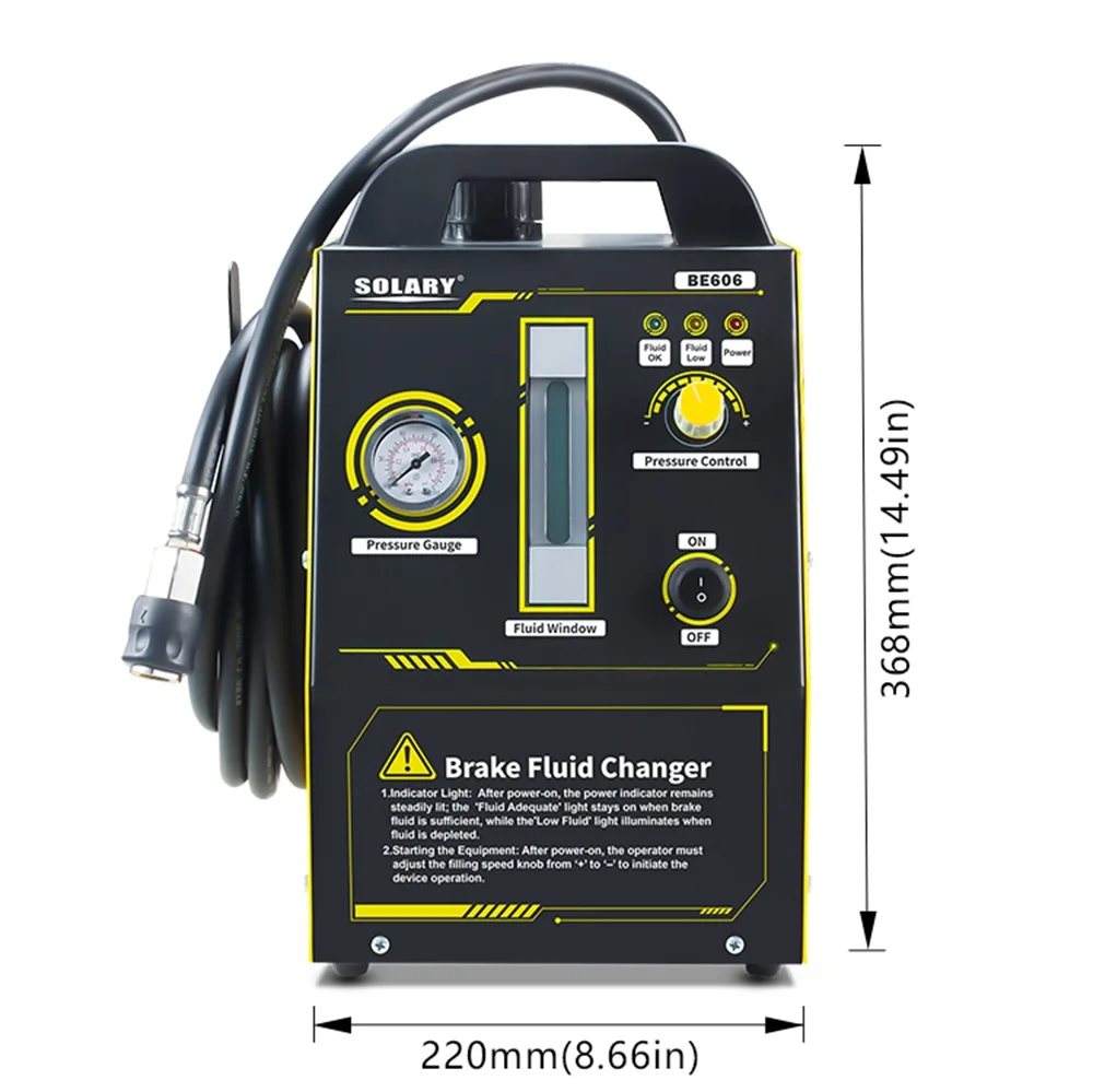 Solary BE606 Brake Oil Change Machine Fluid Changer Tool Equipment for Automotive Maintenance