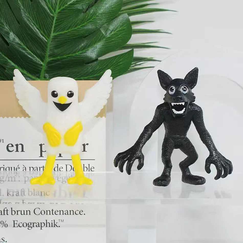 New 99 Nights in The Forest Deer Owl Goat Player Protagonist Character Monster Set Model Assembled Figurine Plastic Toy Gifts