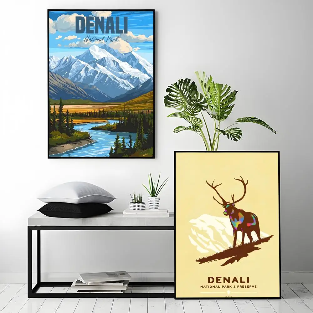 Scenic Denali National Park Poster Hot Item,  New Fashion, High Quality,Poster, Wall Art, Home Decor,Custom art,HD