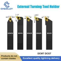 CNC Tool Holder SDNCN1010 SDACR1212 SDQCR1616 SDJCR2020 SDFCR Lathe Tool  Double Chamfer External Metal Lathe Cutting Machine