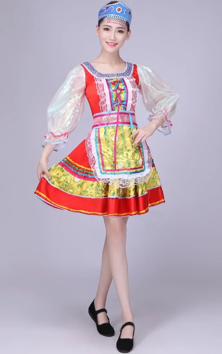 Ensemble de costumes 3 pièces pour spectacle de danse ethnique adulte russe