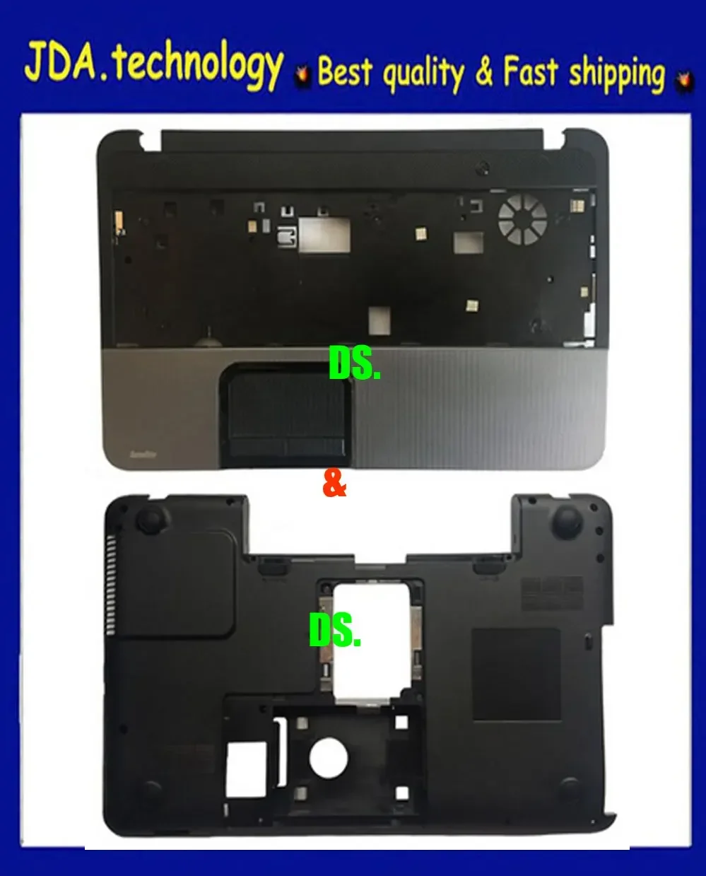 MEIARROW        New/Org C D cases For TOSHIBA L850 L855 C850 C855 C855D Palmrest Upper cover &Bottom Base Case Cover H000038850