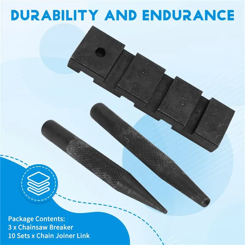 ABFA 3 قطعة قواطع المنشار الجيب سلسلة المنشار إصلاح إصلاح أداة مجموعة مع 10 مجموعات 0.325In سلسلة المنشار النجار ربط إصلاح