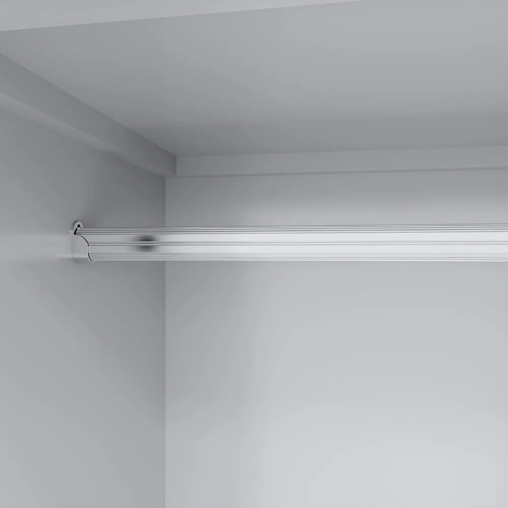 خزانة ملابس خشبية ذات سعة كبيرة مع 4 أبواب وقضبان تعليق و4 أدراج ومرآة ورفوف لتخزين أقصى قدر من الأورجا