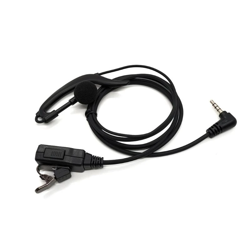 

Наушники 3,5 мм с кнопкой PTT для двусторонней радиосвязи, длинный кабель, наушник, коммуникационная гарнитура, длина 137 см для