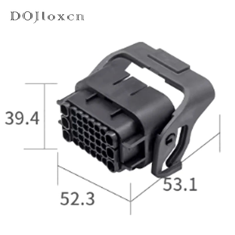 1 Set 36 Hole ECU Black Connector Socket Automobile Waterproof Male Female Wiring Plug 1743062-2 1743059-2