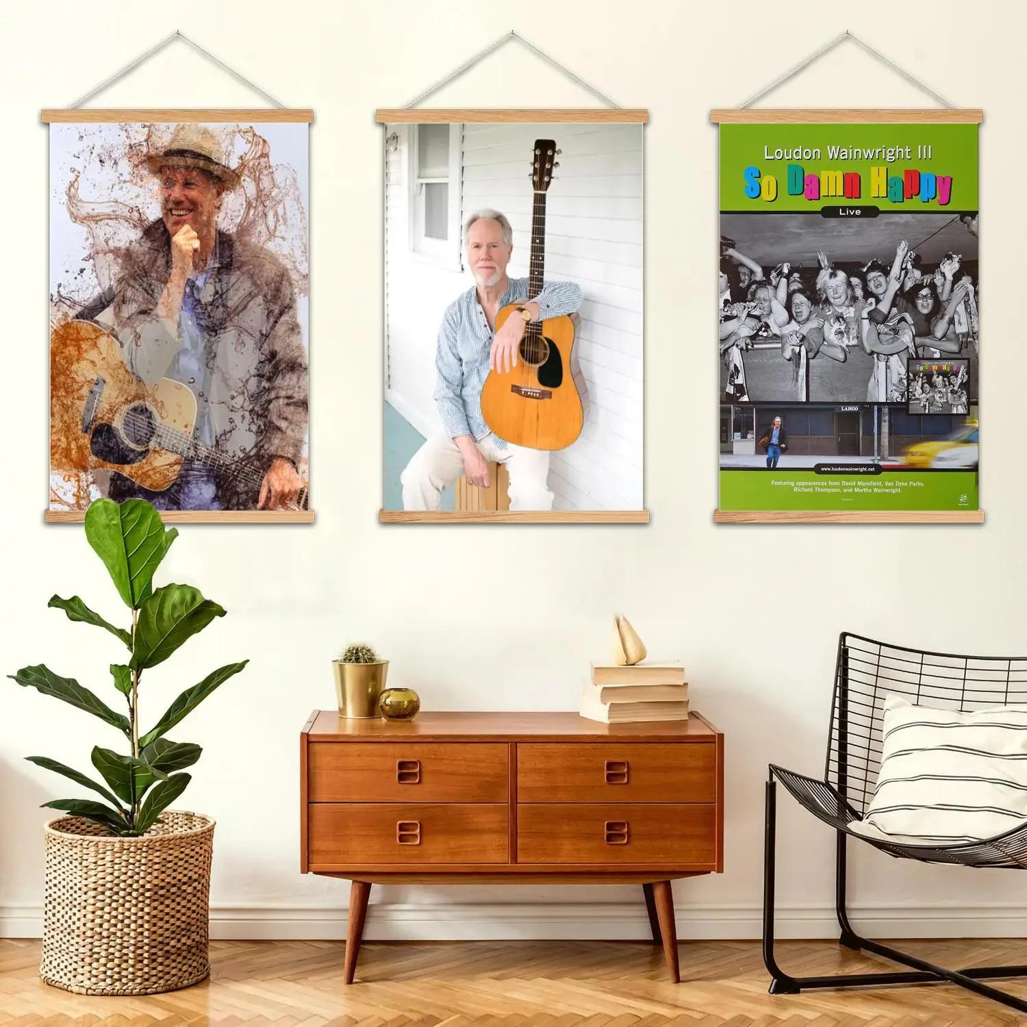 Loudon Wainwright III Framed Wall Painting Canvas Art Poster and Wall Art,  Modern Family, Bedroom Decor, Decorative painting