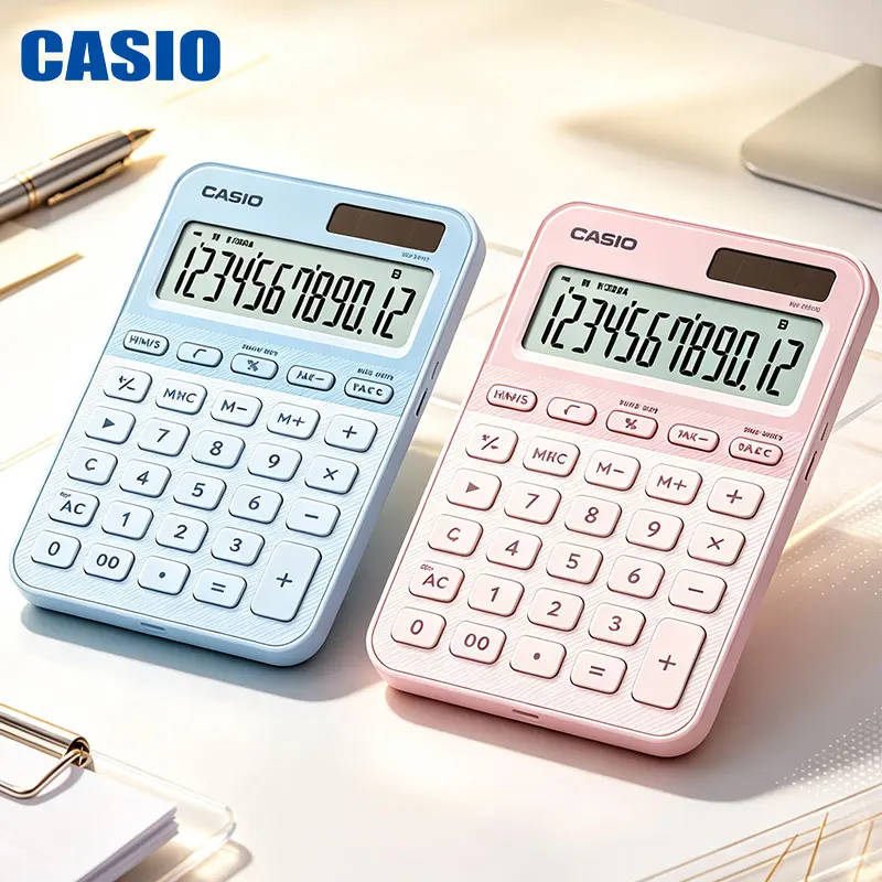 Casio MS-20YC/SL-310YC/MX-12B/MX-120B Fresh and cute Business Calculator Small Business cashier office cute computer