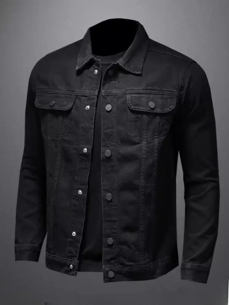 

Sli Design Men's Denim Jaet Spring Autumn 2024 New Motorcycle Jaet Haome Color High Quali Casual Sle