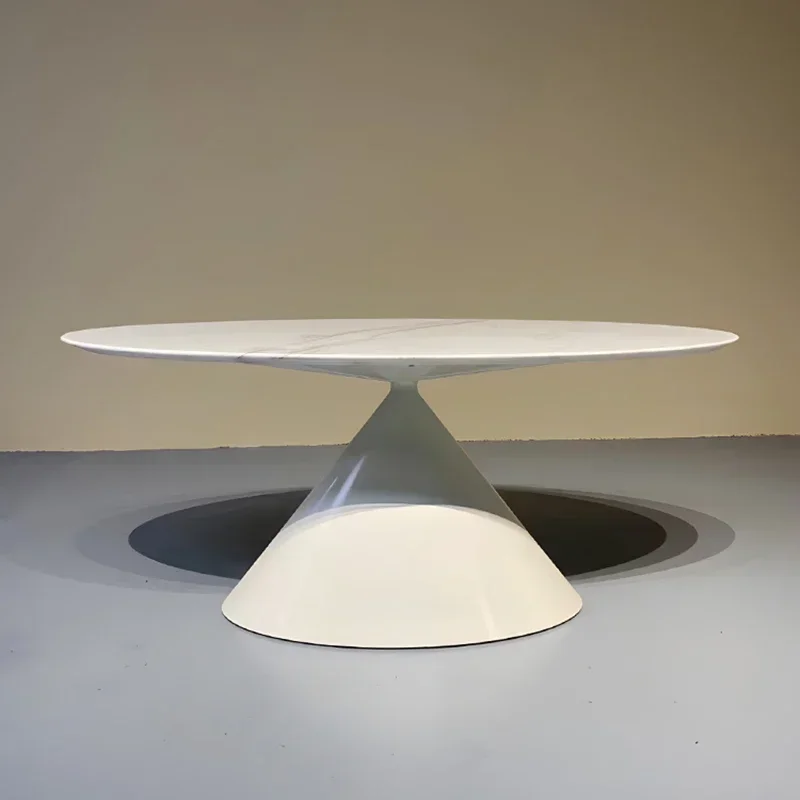 Металлические большие стулья, стол, современный скандинавский европейский дизайн, овальные белые центральные столы, набор черных итальянских мебели Mesas De Jantar для дома