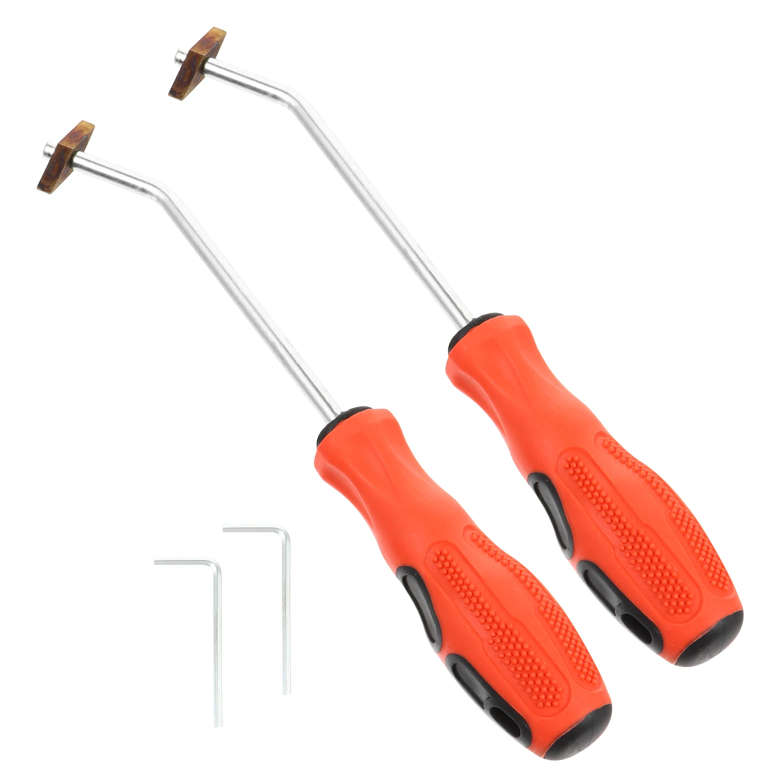 

2pcs Tungsten Steel Grout Removal Tool Caulking Scraper for Tile Seam Wall Corners Dirt Mortar Reversible Tip Curved