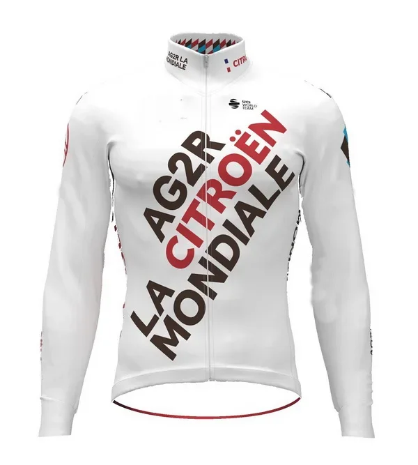 

Весна Лето 2021 AG2R только для команды с длинным рукавом для велоспорта Женская одежда для велоспорта