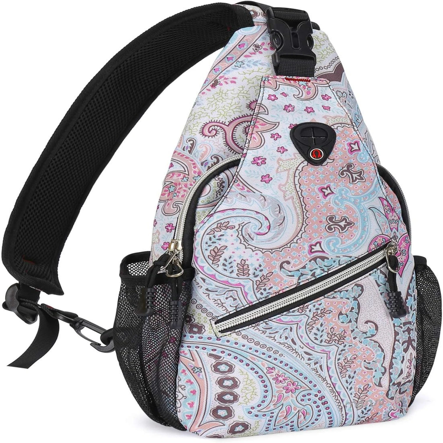 

Mini National Style Sling Backpack - Stylish and Compact Daypack for Outdoor Hiking - Patterned Design MOSISO Bag - Ideal Travel